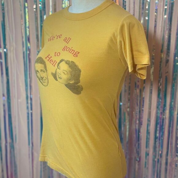 Urban-outfitters Women's Yellow and Red T-shirt - Picture 3 of 8